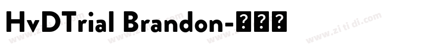 HvDTrial Brandon字体转换